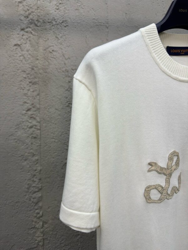 LOUIS VUITTON Ribbon embroidery wool short sleeves - 图片 6