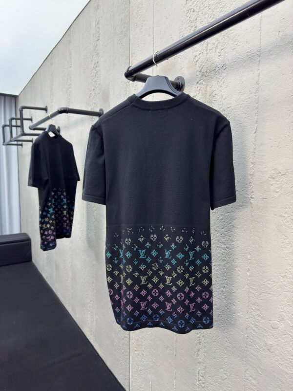 LOUISVUITTON Hot drilling letter knitted short sleeves - 图片 4