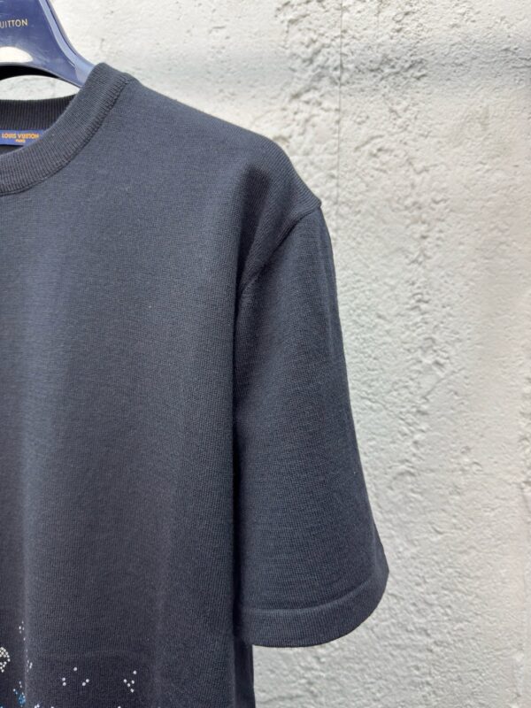 LOUISVUITTON Hot drilling letter knitted short sleeves - 图片 8