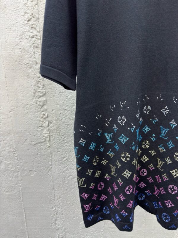 LOUISVUITTON Hot drilling letter knitted short sleeves - 图片 9