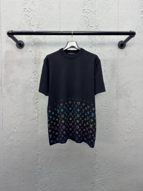 LOUISVUITTON Hot drilling letter knitted short sleeves