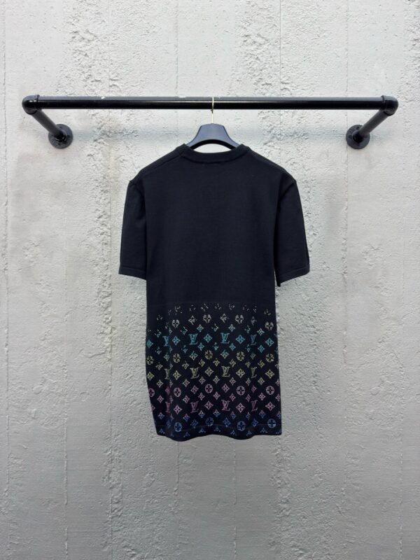 LOUISVUITTON Hot drilling letter knitted short sleeves - 图片 2