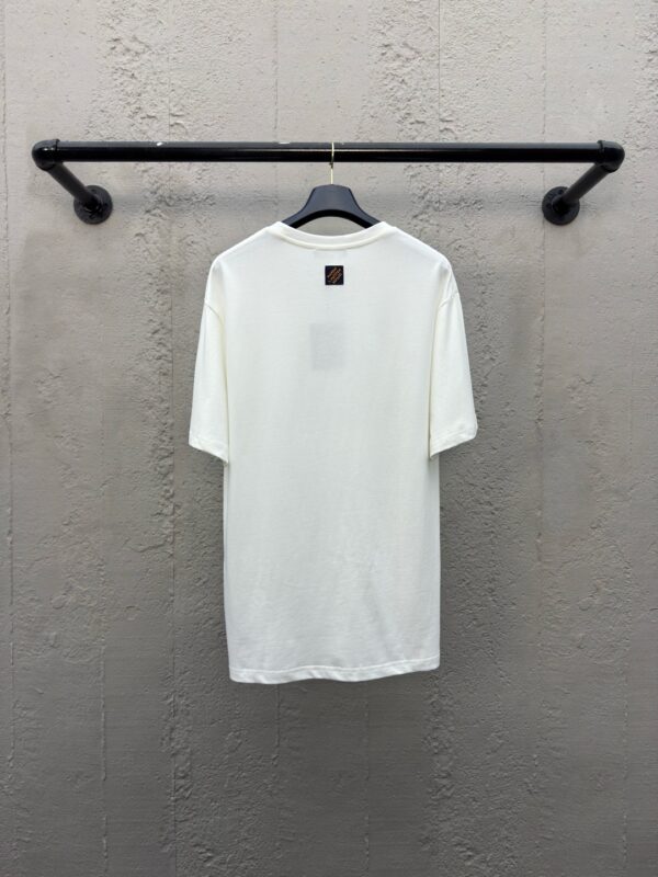 LOUIS VUITTON beaded letter short-sleeved T-shirt - 图片 2