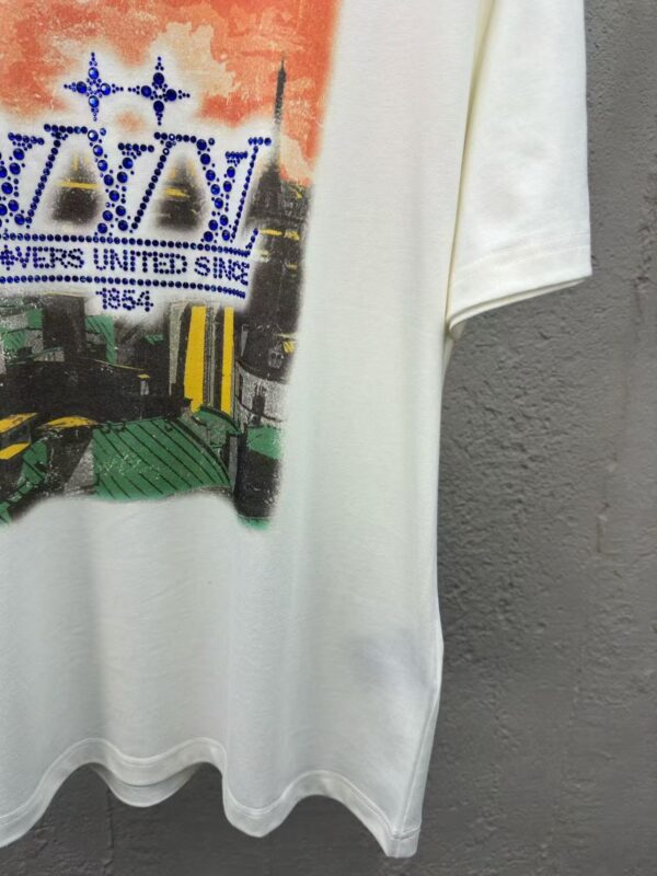 LOUIS VUITTON Rhinestone letter pattern short sleeves - 图片 9
