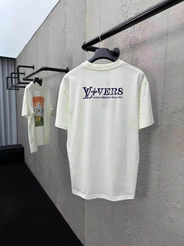 LOUIS VUITTON Rhinestone letter pattern short sleeves - 图片 4
