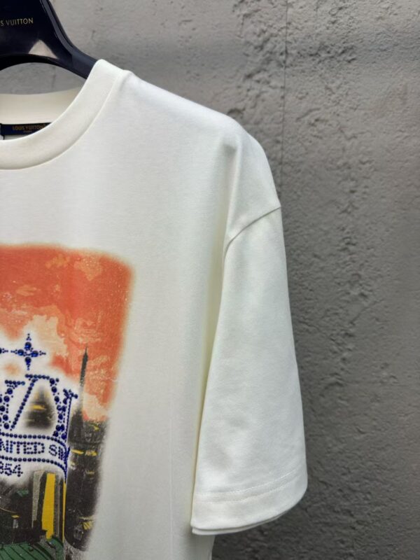 LOUIS VUITTON Rhinestone letter pattern short sleeves - 图片 7