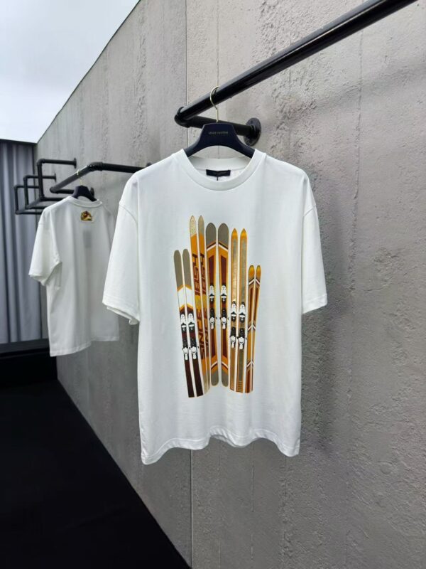 LOUIS VUITTON gold foil printed short sleeves - 图片 3