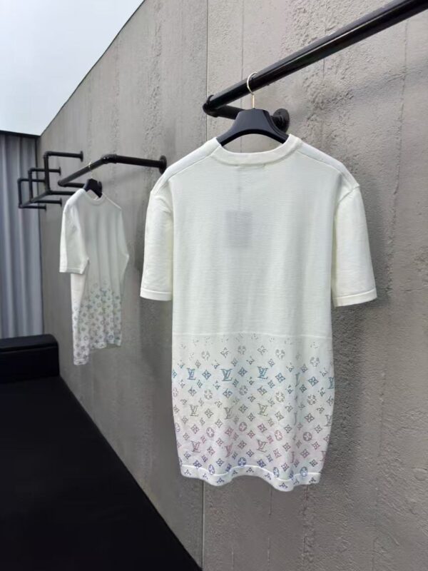 LOUISVUITTON Hot drilling letter knitted short sleeves - 图片 4
