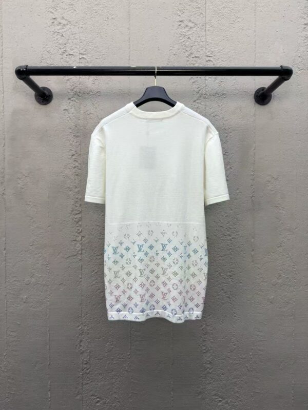 LOUISVUITTON Hot drilling letter knitted short sleeves - 图片 2