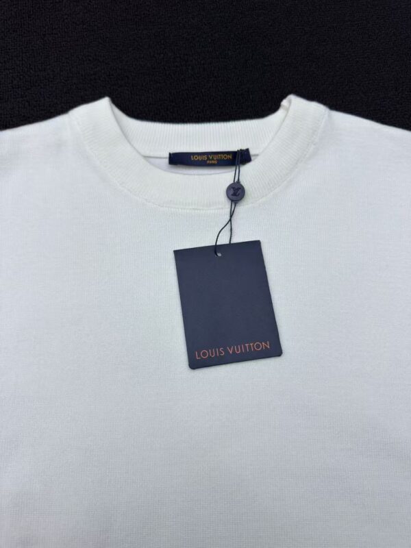 LOUISVUITTON Hot drilling letter knitted short sleeves - 图片 12