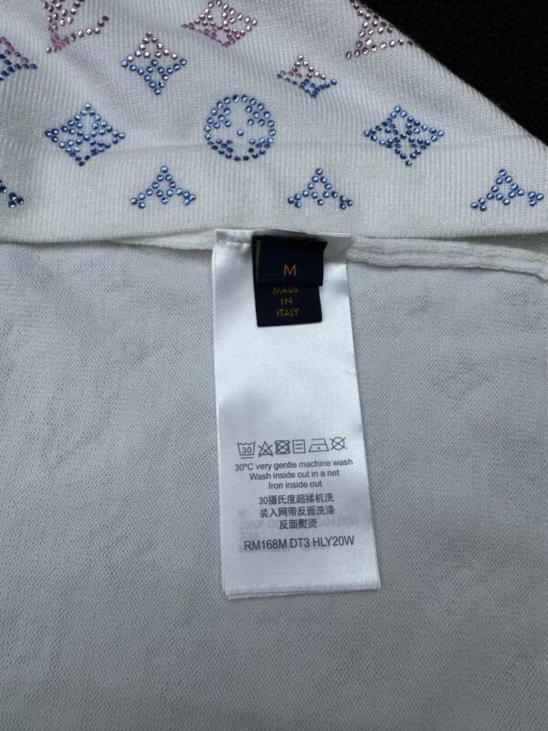 LOUISVUITTON Hot drilling letter knitted short sleeves - 图片 14