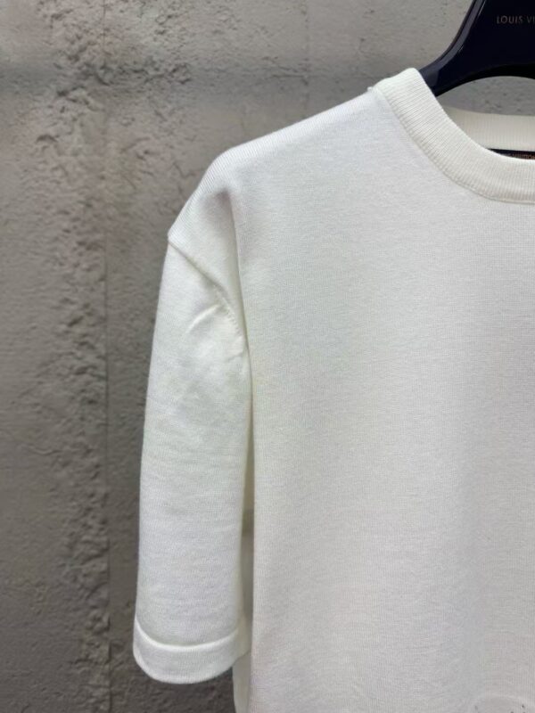 LOUISVUITTON Hot drilling letter knitted short sleeves - 图片 6