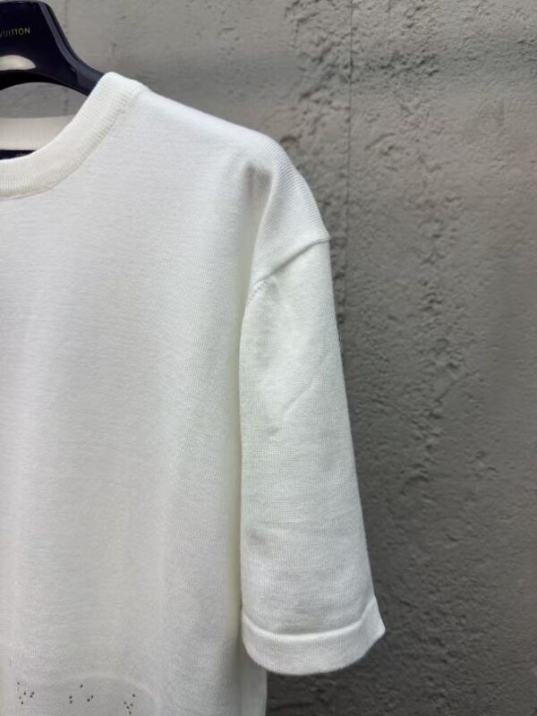 LOUISVUITTON Hot drilling letter knitted short sleeves - 图片 7