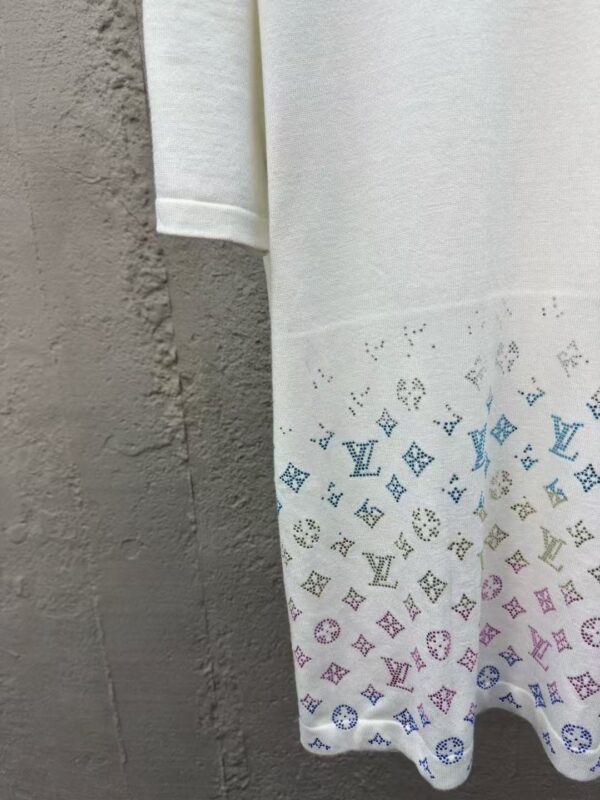 LOUISVUITTON Hot drilling letter knitted short sleeves - 图片 8