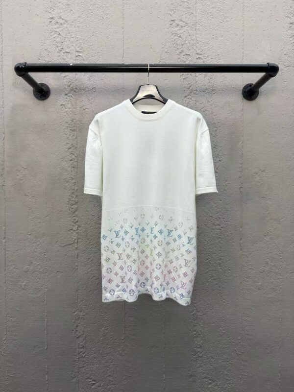 LOUISVUITTON Hot drilling letter knitted short sleeves