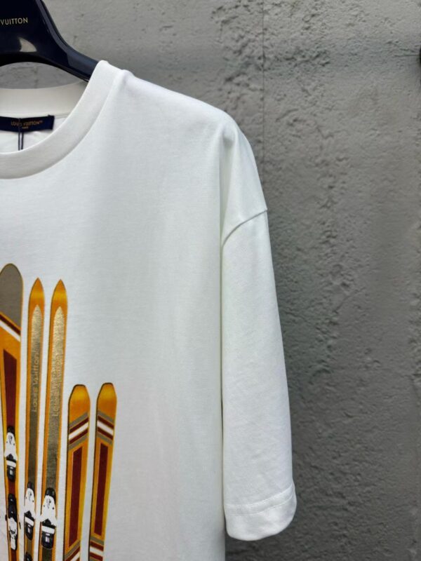 LOUIS VUITTON gold foil printed short sleeves - 图片 7