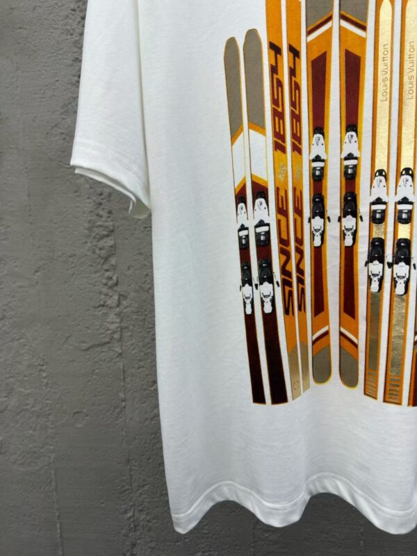 LOUIS VUITTON gold foil printed short sleeves - 图片 8