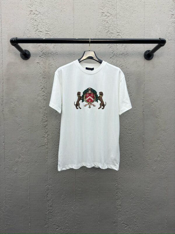 LOUIS VUITTON Double Dog Logo Short Sleeves