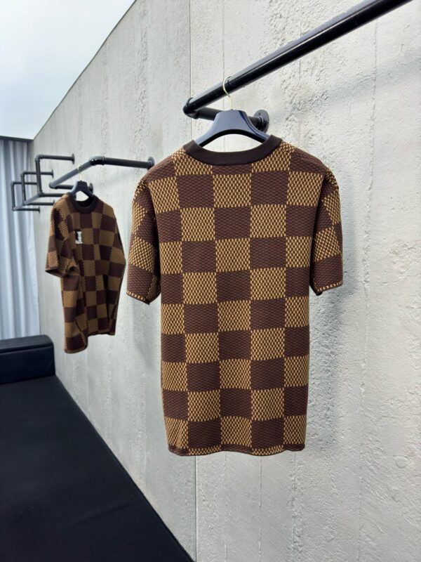 LOUIS VUITTON checked beaded wool short sleeves - 图片 4
