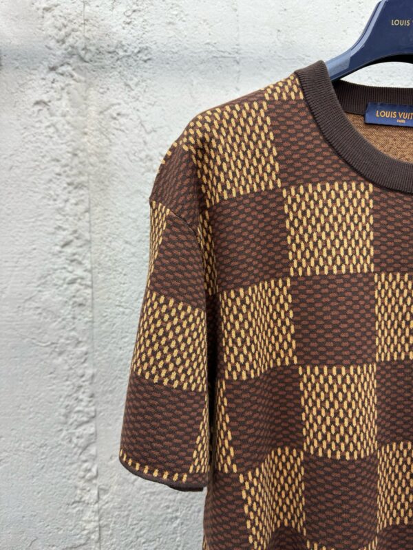 LOUIS VUITTON checked beaded wool short sleeves - 图片 6