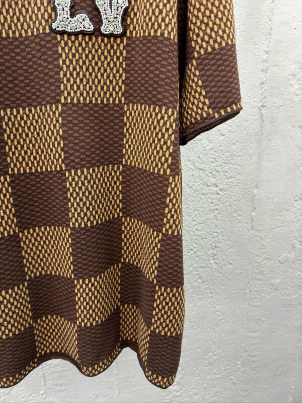 LOUIS VUITTON checked beaded wool short sleeves - 图片 9