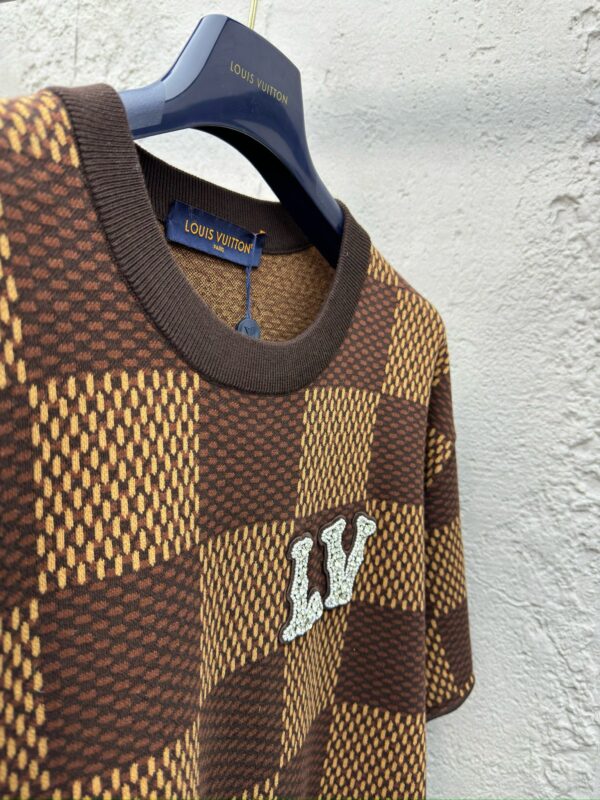 LOUIS VUITTON checked beaded wool short sleeves - 图片 10