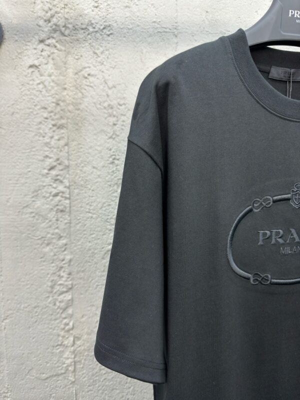 PRADA EMBROIDERED LETTERING SHORT SLEEVES - 图片 6