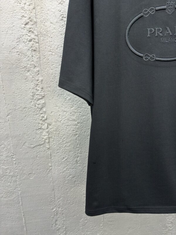 PRADA EMBROIDERED LETTERING SHORT SLEEVES - 图片 5