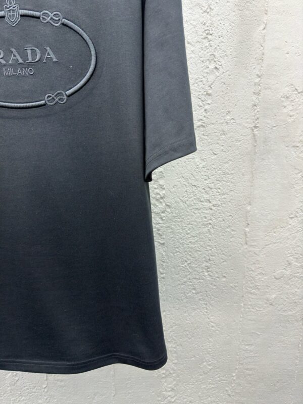 PRADA EMBROIDERED LETTERING SHORT SLEEVES - 图片 4
