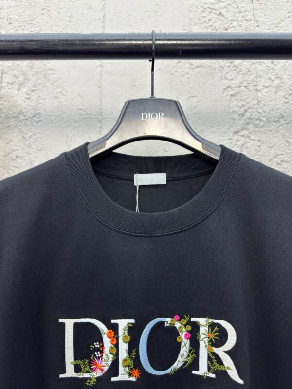 DIOR floral letter-printed short sleeves - 图片 5