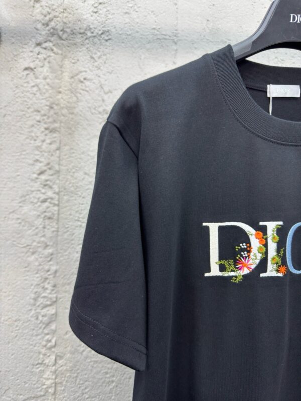 DIOR floral letter-printed short sleeves - 图片 6