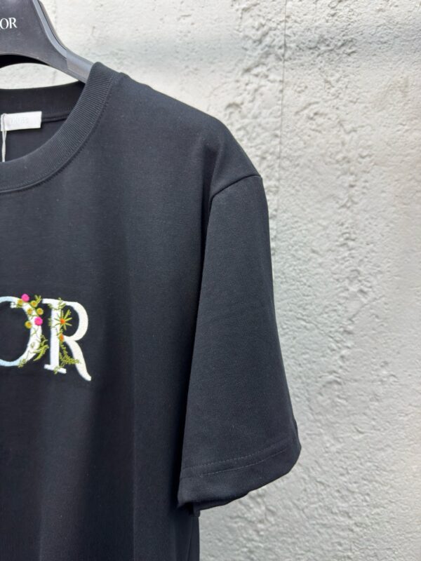 DIOR floral letter-printed short sleeves - 图片 7
