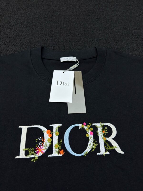 DIOR floral letter-printed short sleeves - 图片 11
