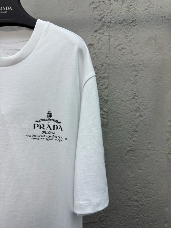 PRADA basic print crewneck short sleeves - 图片 7