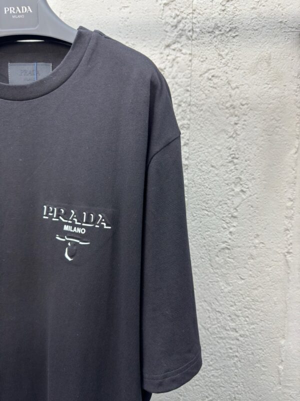 PRADA letter-laminated short sleeves - 图片 6