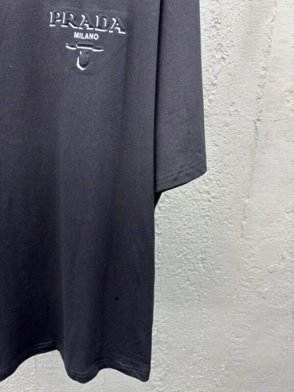 PRADA letter-laminated short sleeves - 图片 5