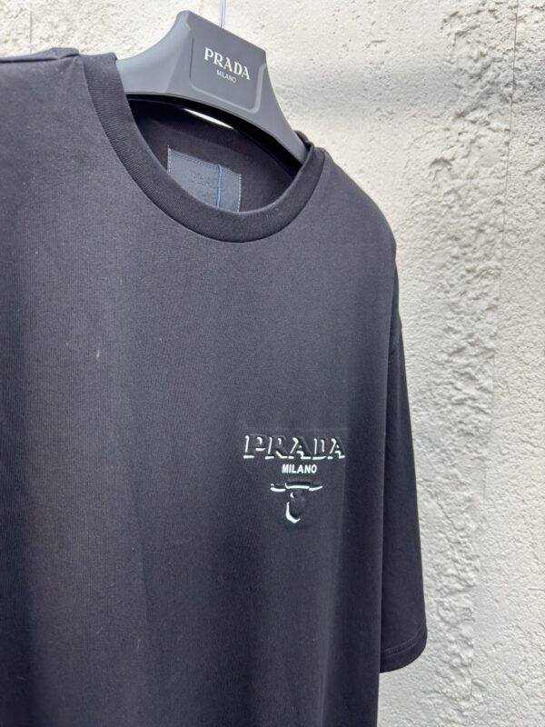 PRADA letter-laminated short sleeves - 图片 4