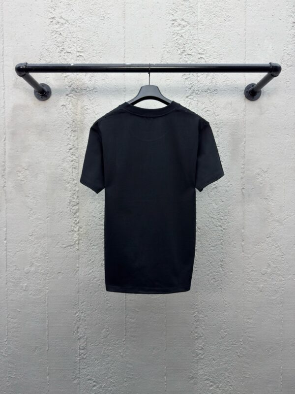 DIOR CD letter-embroidered round collar short sleeves - 图片 2