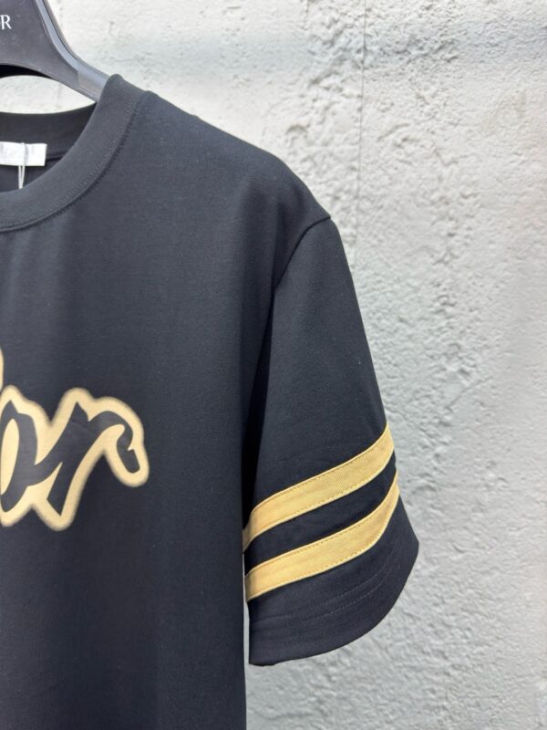DIOR printed letter sleeves and webbing short sleeves - 图片 9