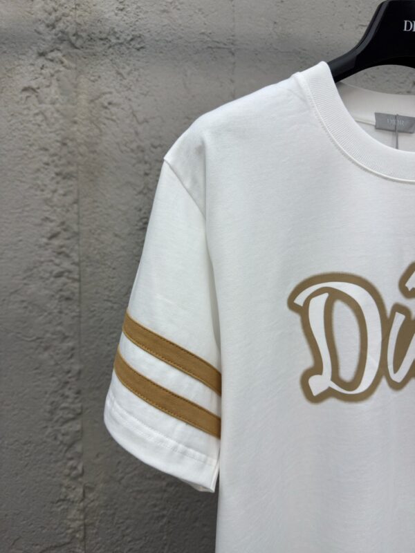 DIOR printed letter sleeves and webbing short sleeves - 图片 15