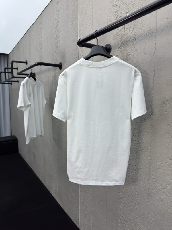 DIOR CD letter-embroidered round collar short sleeves - 图片 4