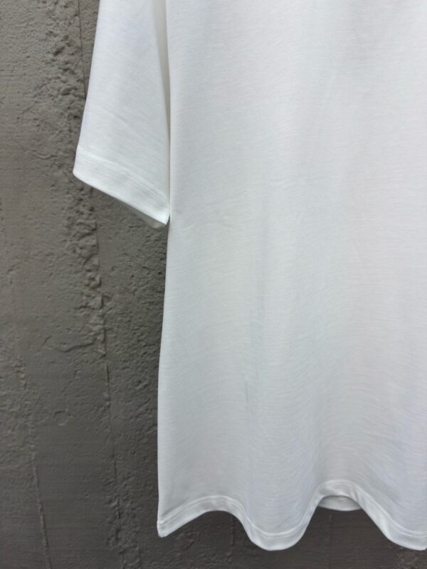 DIOR CD letter-embroidered round collar short sleeves - 图片 7