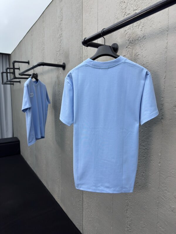 DIOR CD letter-embroidered round collar short sleeves - 图片 15