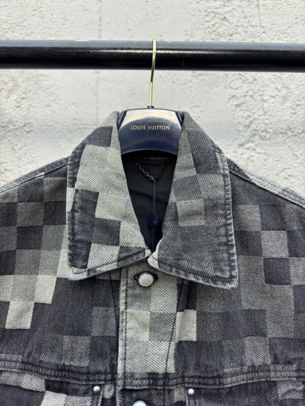 LOUIS VUITTON CHECKERBOARD MOSAIC DENIM JACKET - 图片 4