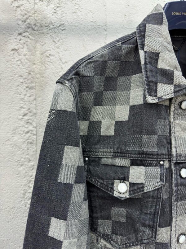 LOUIS VUITTON CHECKERBOARD MOSAIC DENIM JACKET - 图片 5