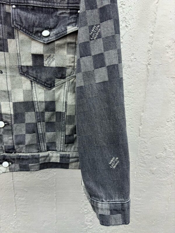 LOUIS VUITTON CHECKERBOARD MOSAIC DENIM JACKET - 图片 9