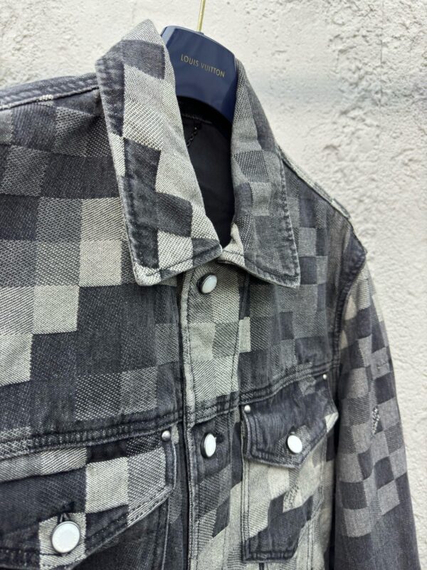 LOUIS VUITTON CHECKERBOARD MOSAIC DENIM JACKET - 图片 8