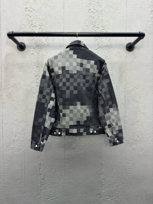 LOUIS VUITTON CHECKERBOARD MOSAIC DENIM JACKET - 图片 3