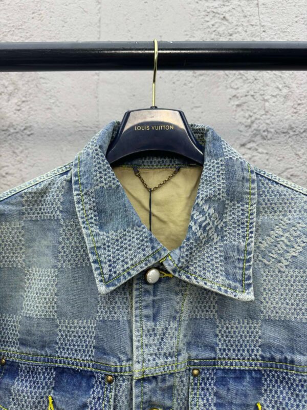 LOUIS VUITTON 3D CHECKERBOARD DENIM JACKET - 图片 4