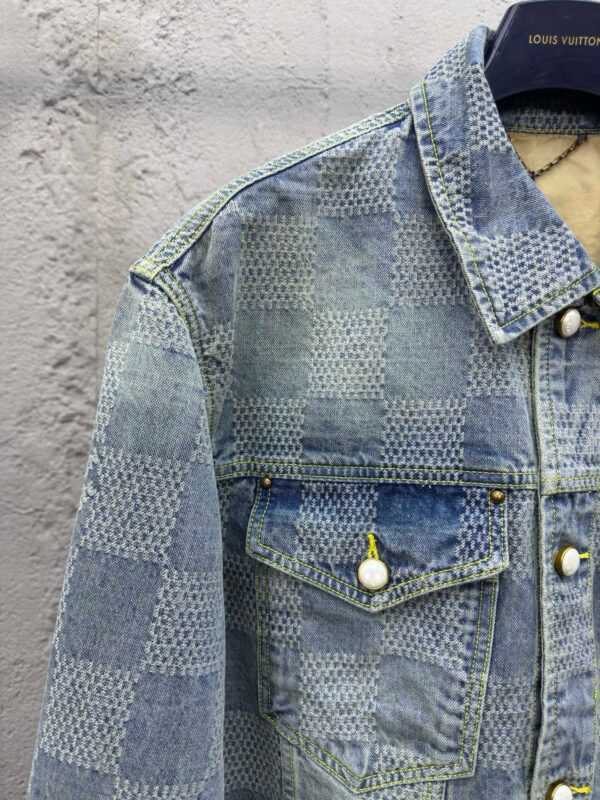 LOUIS VUITTON 3D CHECKERBOARD DENIM JACKET - 图片 6